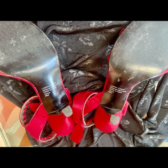 STYLE & CO. red ribbon 👠 heels - Picture 7 of 14